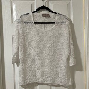 Chico's White Lace Top